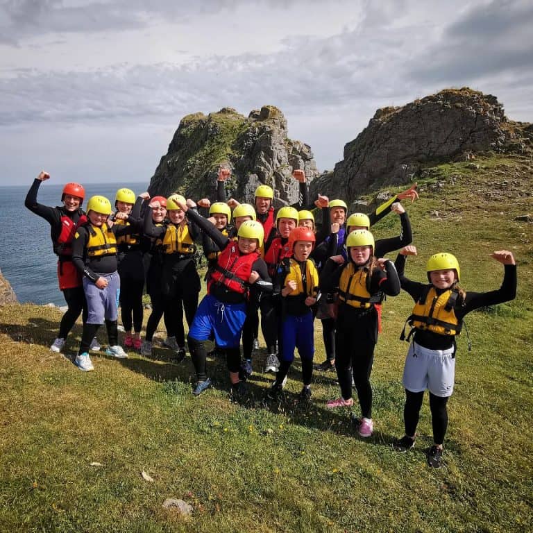 Coasteering kit wetsuits Pembrokeshire
