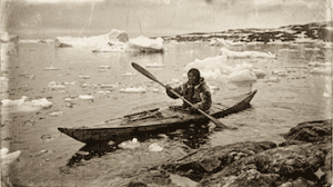 History of kayaking ancient Inuit kayak