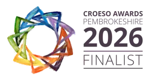 Croeso Awards Pembrokeshire 2026 Finalist badge